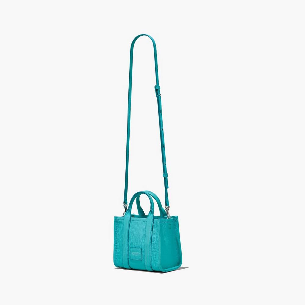 Bolso Tote Marc Jacobs Leather Micro Mujer Darkturquoise | AMLQ-03196