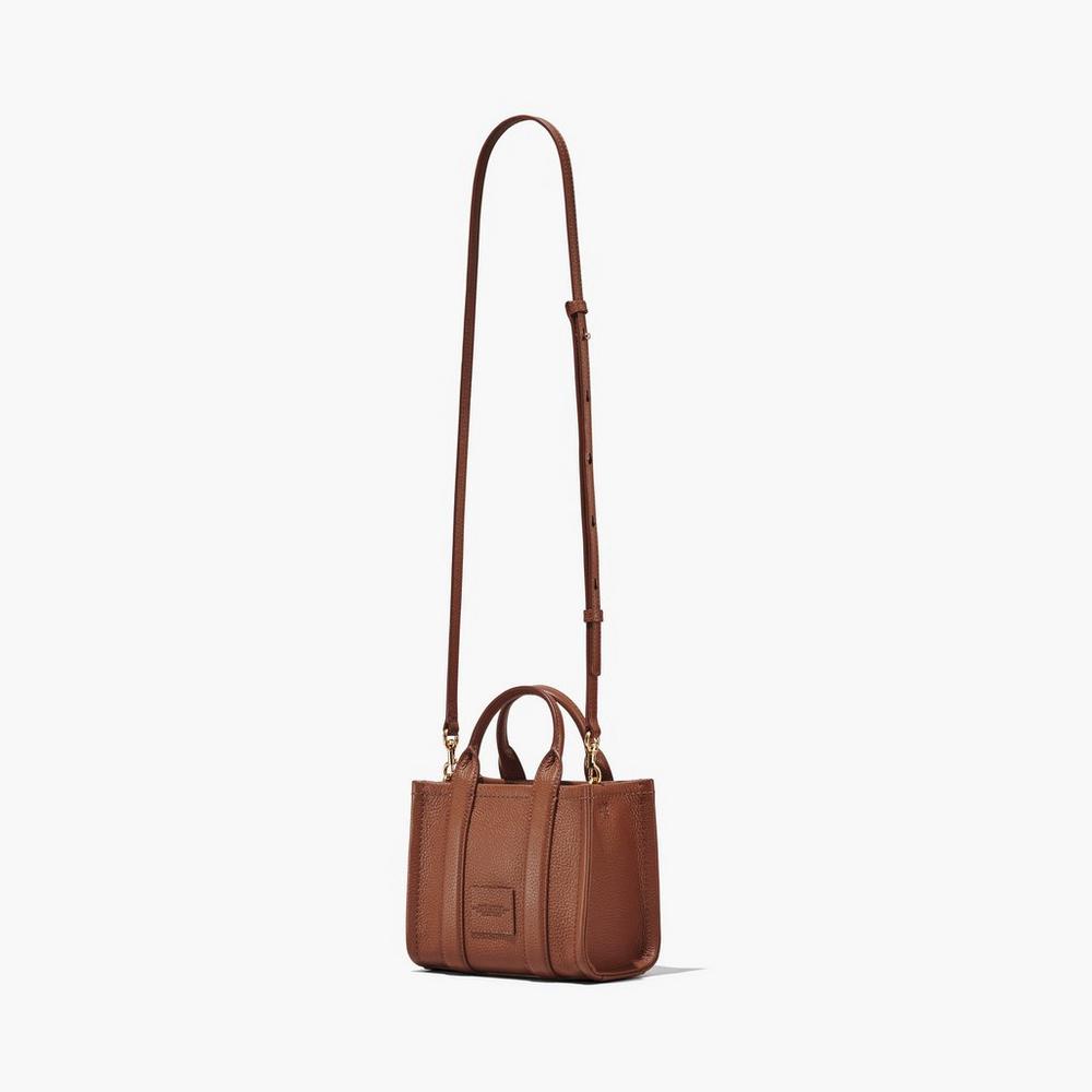 Bolso Tote Marc Jacobs Leather Micro Mujer Marrones | NZKJ-47859