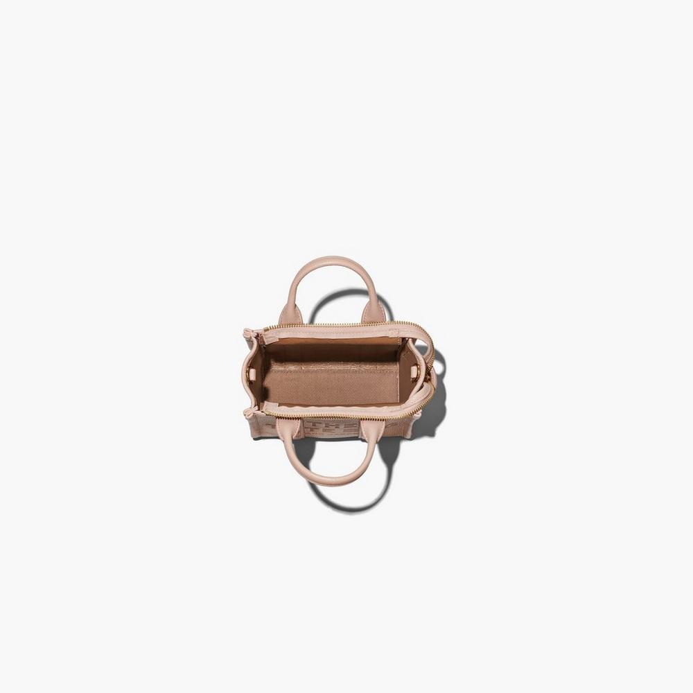 Bolso Tote Marc Jacobs Leather Micro Mujer Rosas | QTWC-56149