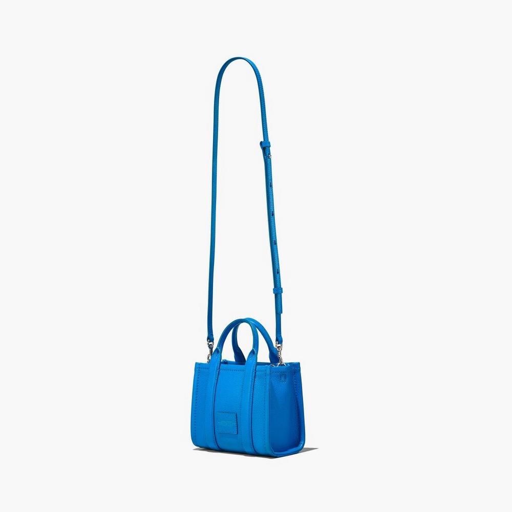 Bolso Tote Marc Jacobs Leather Micro Mujer Azules | QXMY-97831