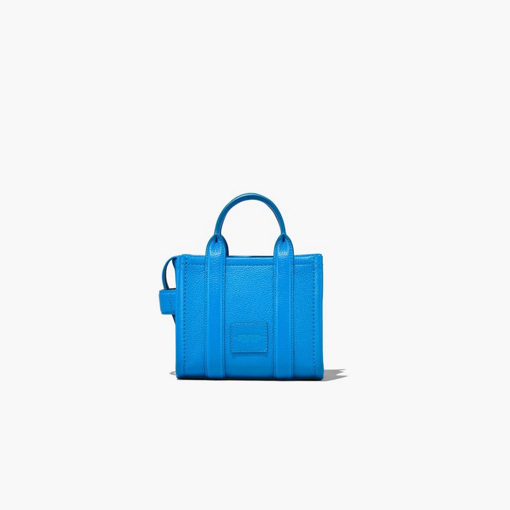 Bolso Tote Marc Jacobs Leather Micro Mujer Azules | QXMY-97831