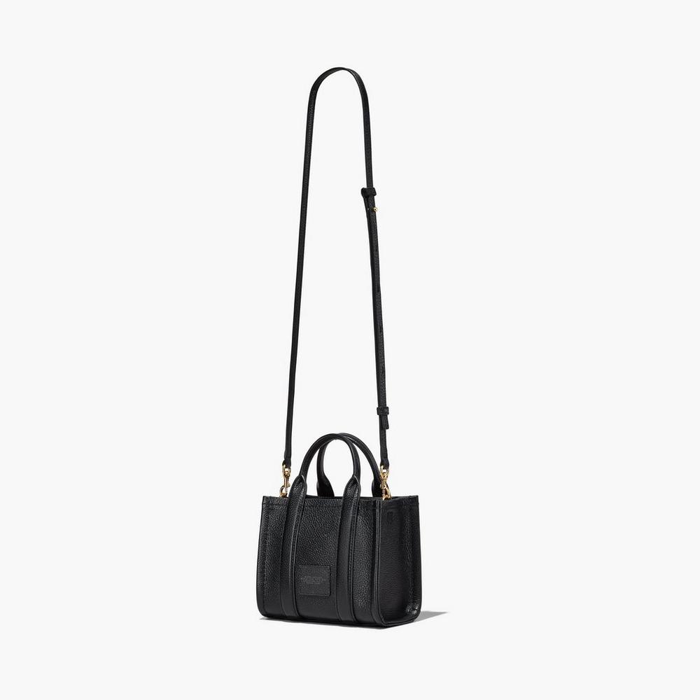 Bolso Tote Marc Jacobs Leather Micro Mujer Negras | SBTN-34651