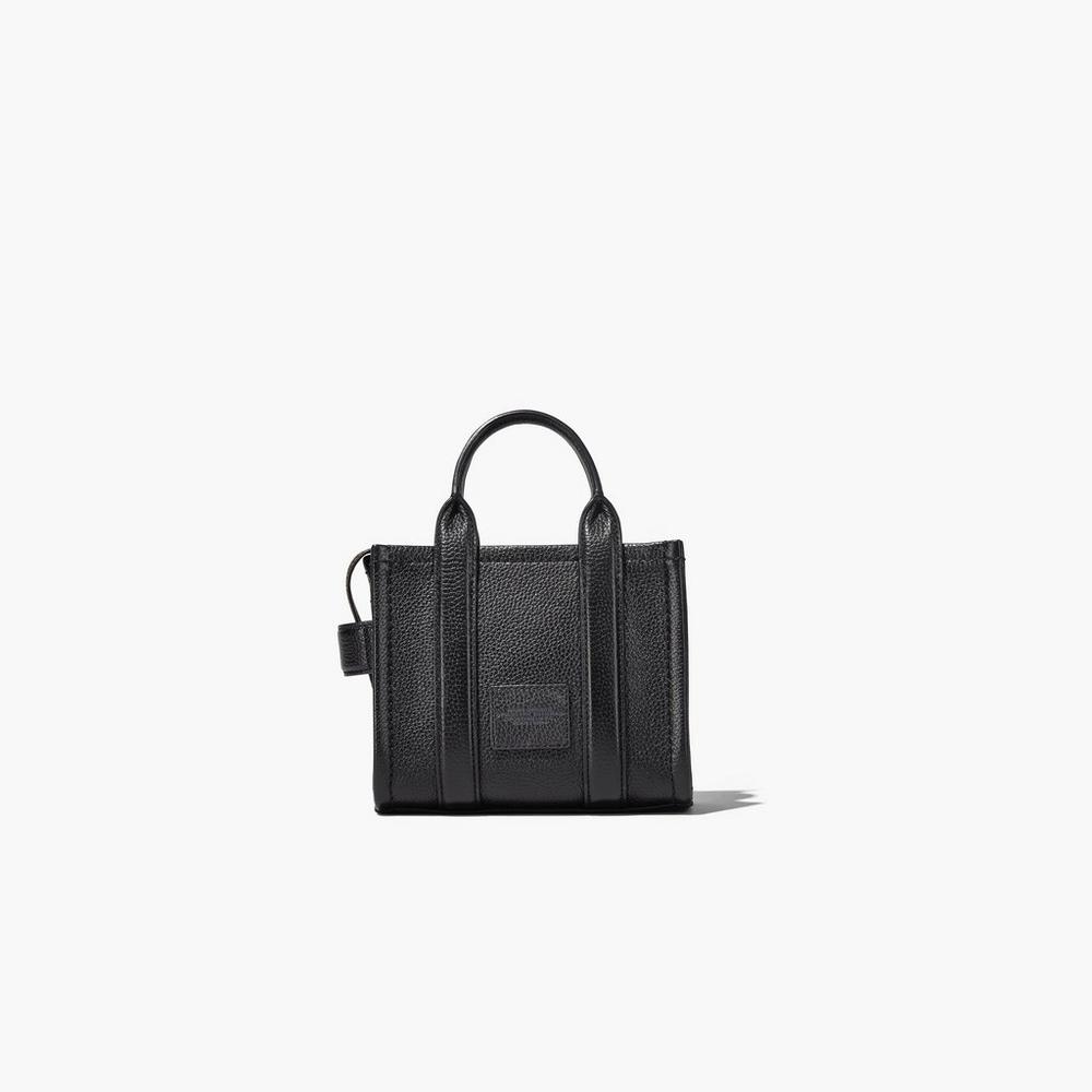 Bolso Tote Marc Jacobs Leather Micro Mujer Negras | SBTN-34651