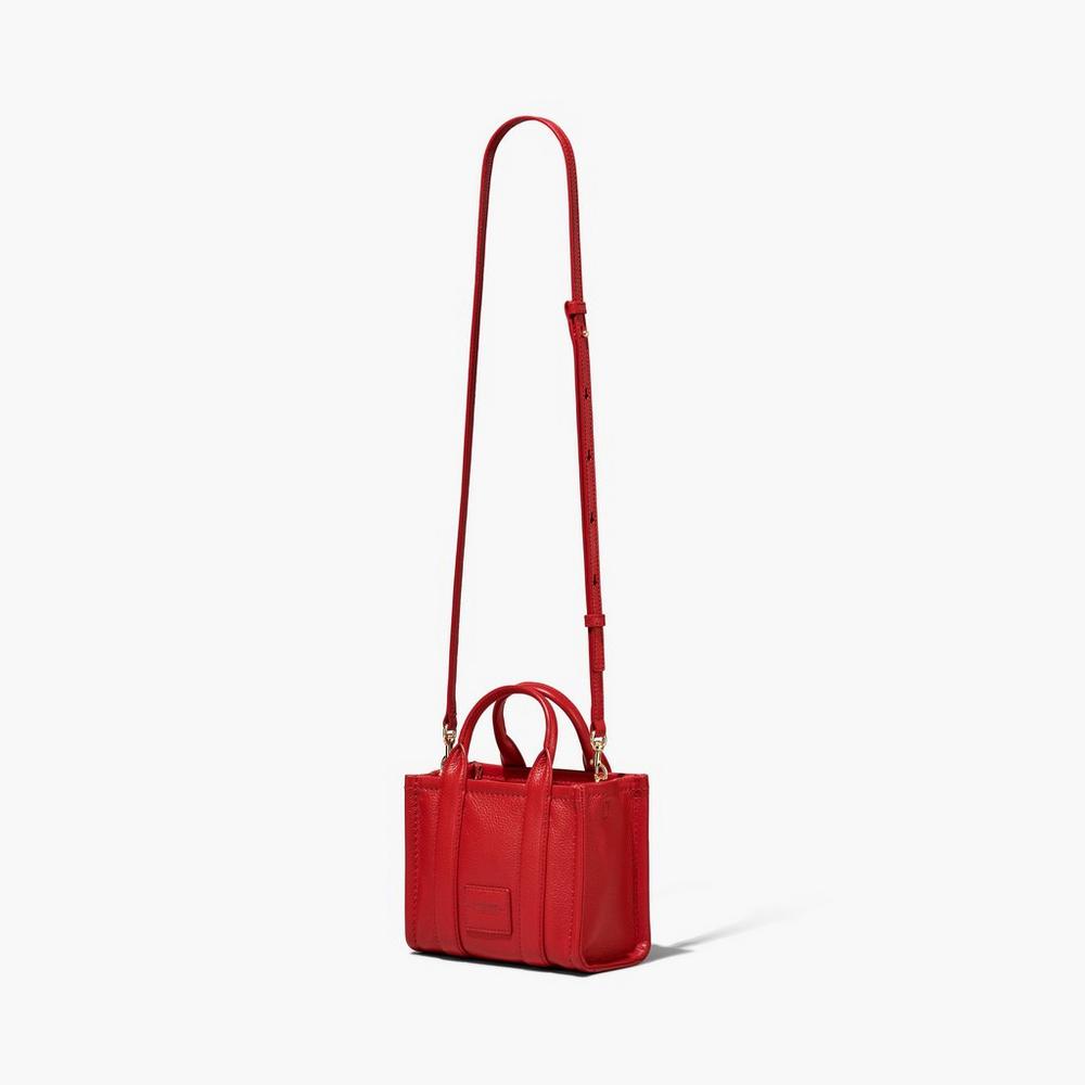 Bolso Tote Marc Jacobs Leather Micro Mujer Rojas | SWJQ-47860