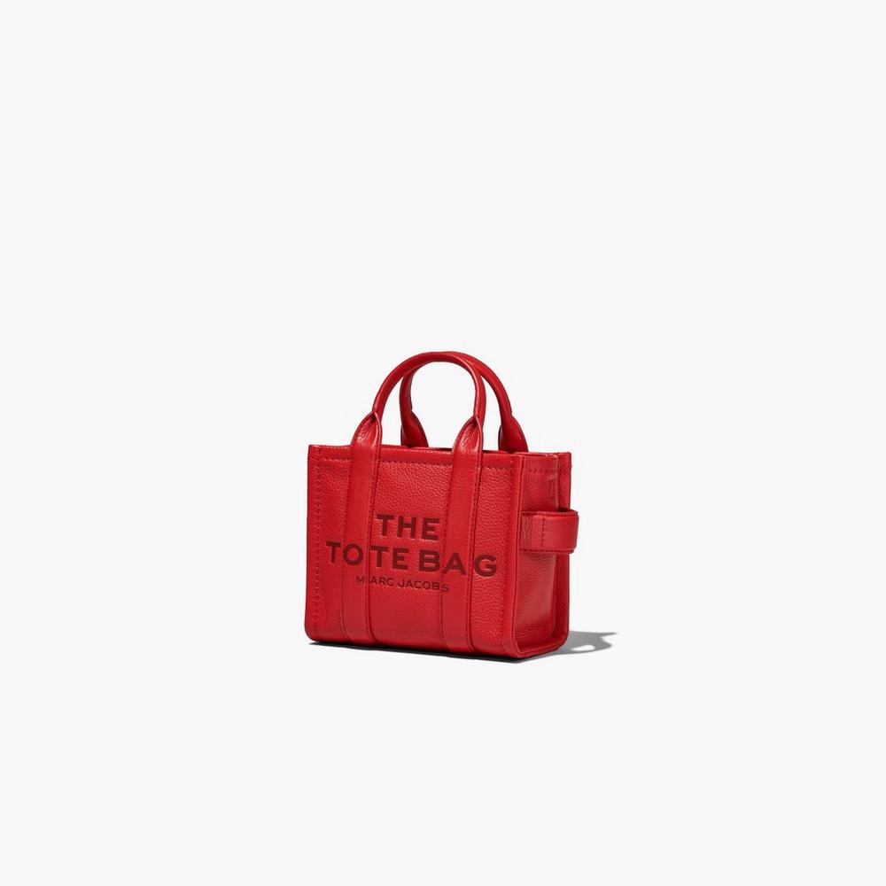 Bolso Tote Marc Jacobs Leather Micro Mujer Rojas | SWJQ-47860