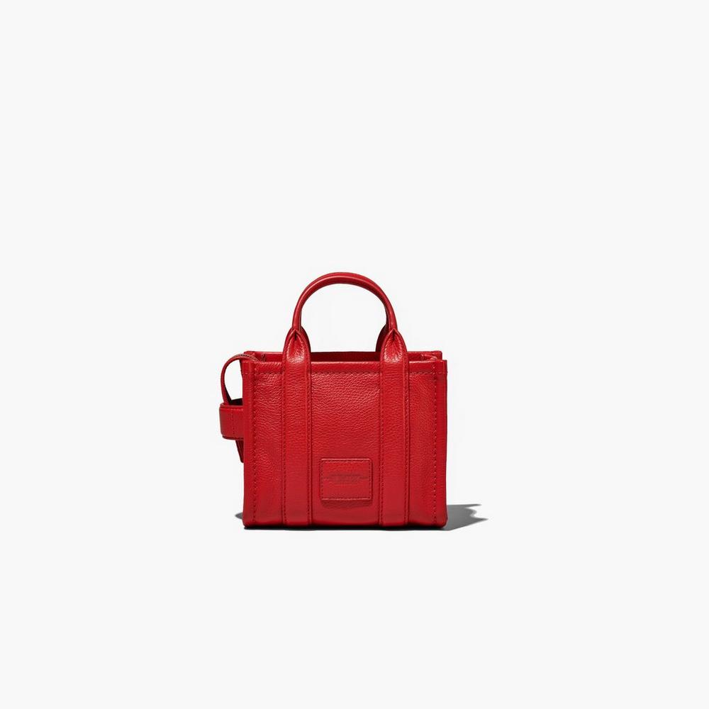 Bolso Tote Marc Jacobs Leather Micro Mujer Rojas | SWJQ-47860