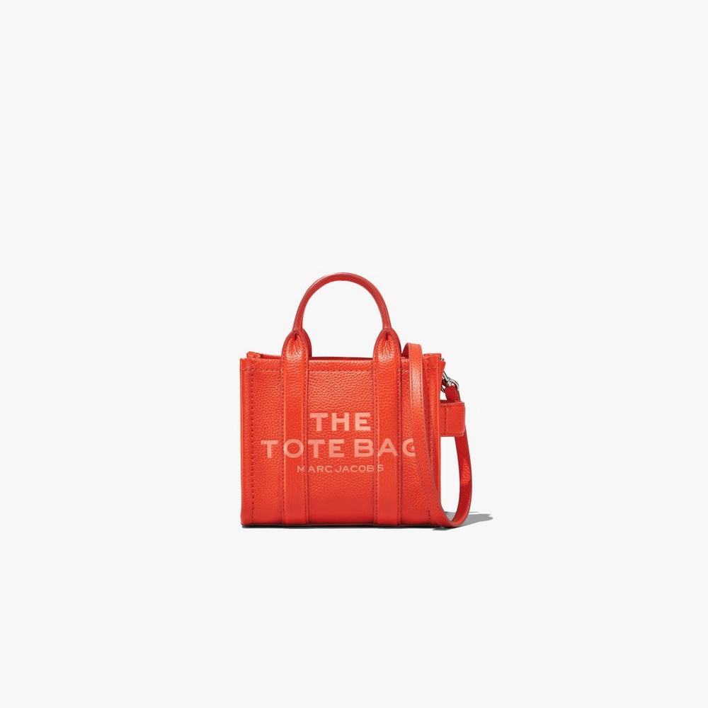 Bolso Tote Marc Jacobs Leather Micro Mujer Naranjas | UOJE-71492