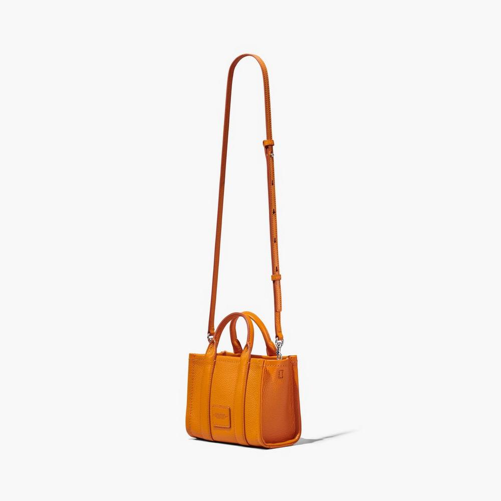 Bolso Tote Marc Jacobs Leather Micro Mujer Darkorange | ZKLJ-96435