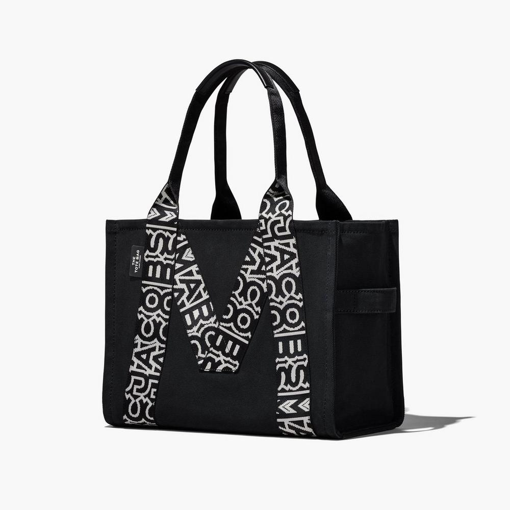 Bolso Tote Marc Jacobs M Large Mujer Negras Blancas | CPIN-84327