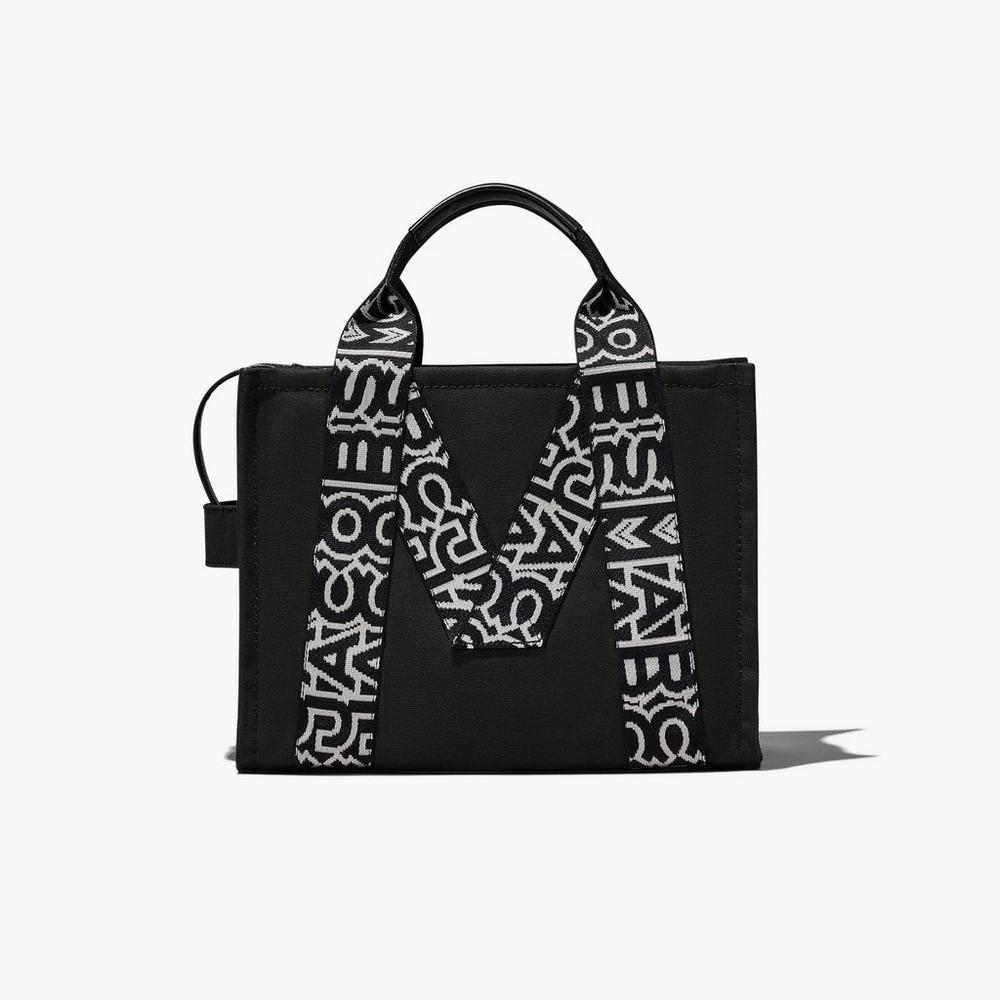 Bolso Tote Marc Jacobs M Medium Mujer Negras Blancas | BOEX-50821