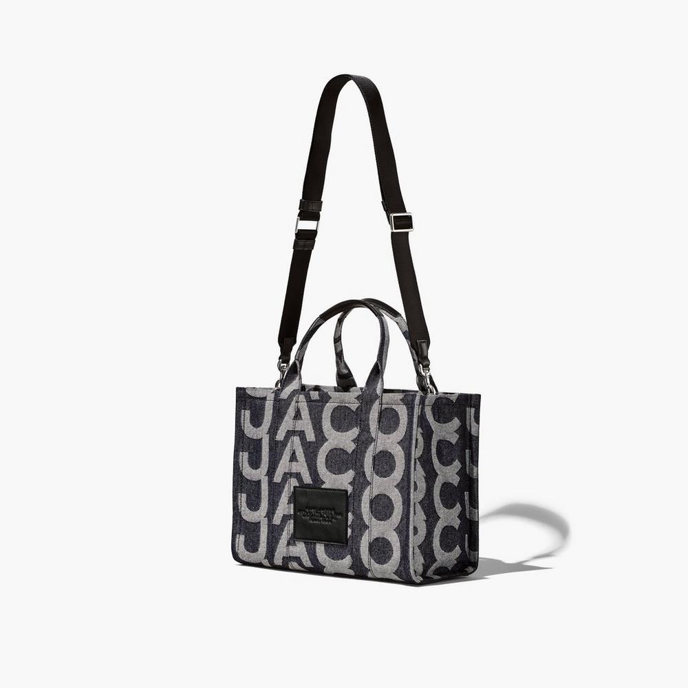 Bolso Tote Marc Jacobs Monogram Denim Medium Mujer Azules | BFPT-80479