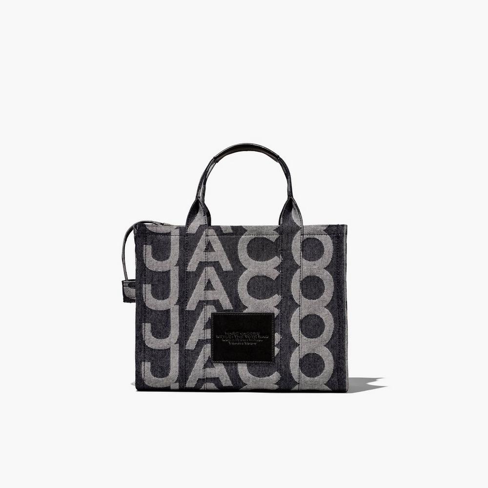 Bolso Tote Marc Jacobs Monogram Denim Medium Mujer Azules | BFPT-80479