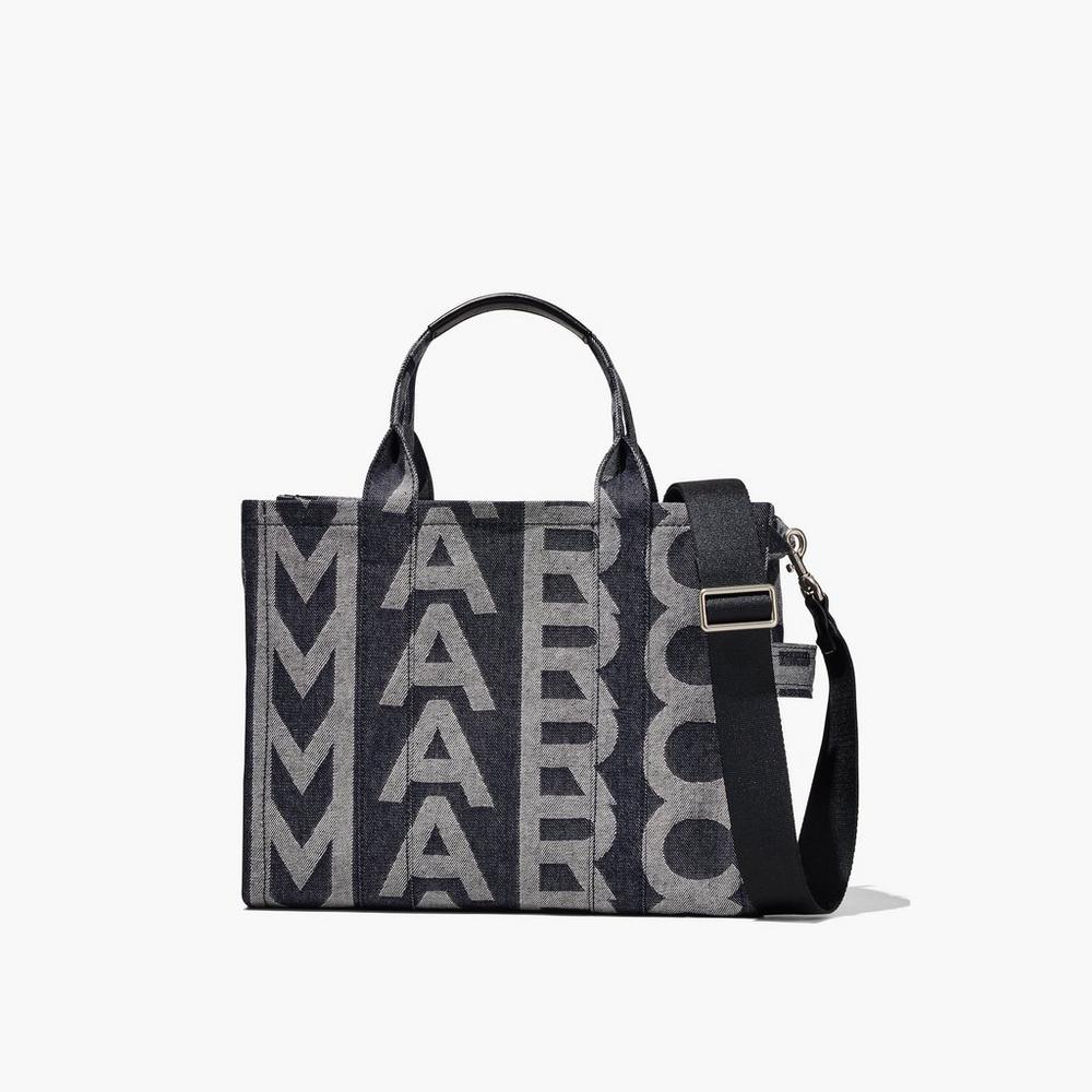 Bolso Tote Marc Jacobs Monogram Denim Medium Mujer Azules | BFPT-80479