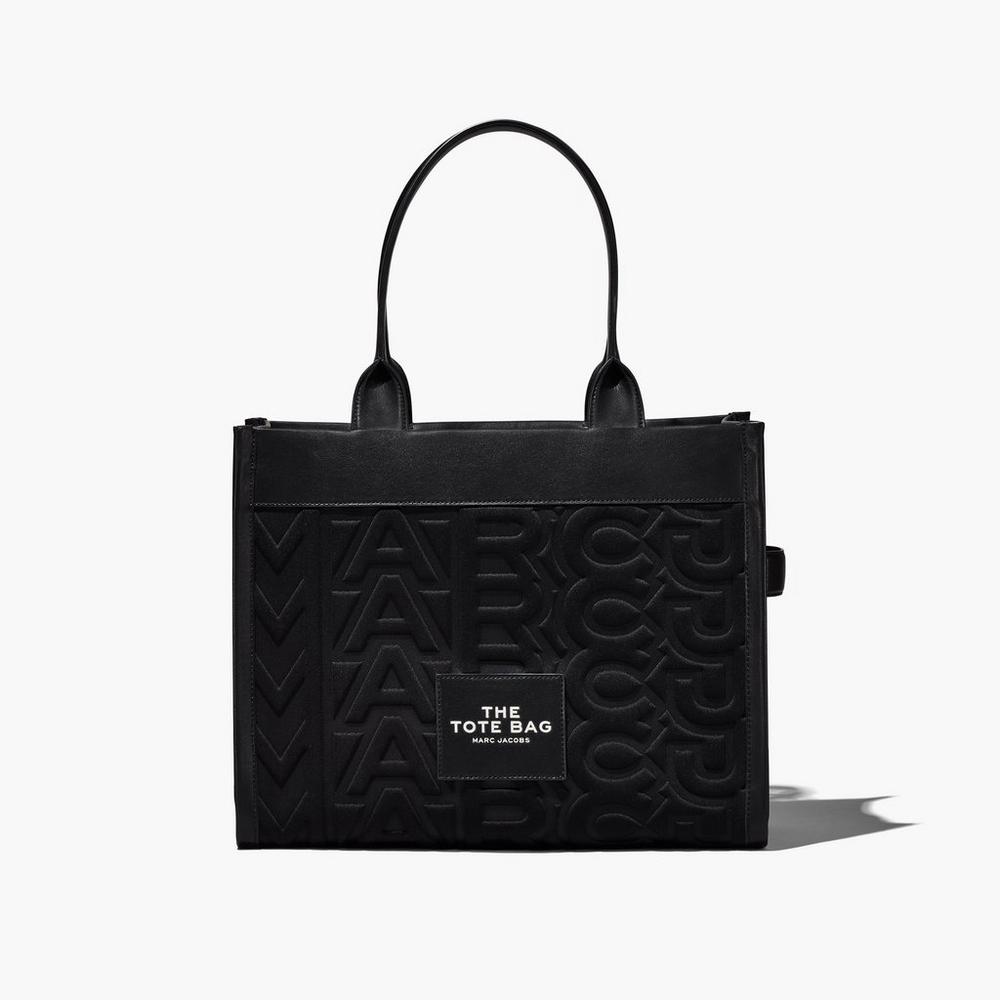 Bolso Tote Marc Jacobs Monogram Neoprene Large Mujer Negras | UCEI-97465