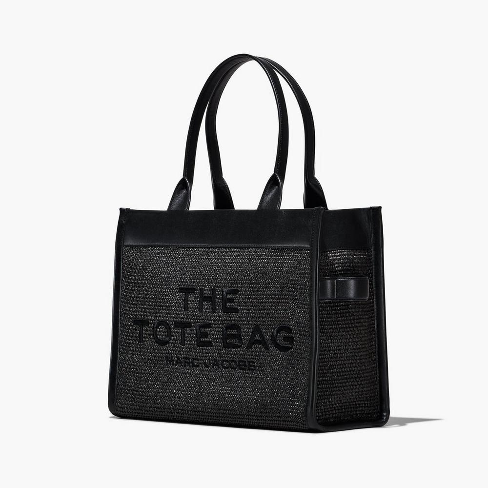 Bolso Tote Marc Jacobs Woven DTM Large Mujer Negras | DFGK-08593