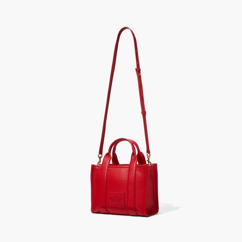 Bolsos Cruzados Marc Jacobs Leather Mini Mujer Rojas | JQDU-57196