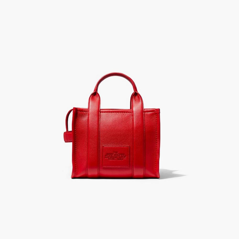 Bolsos Cruzados Marc Jacobs Leather Mini Mujer Rojas | JQDU-57196