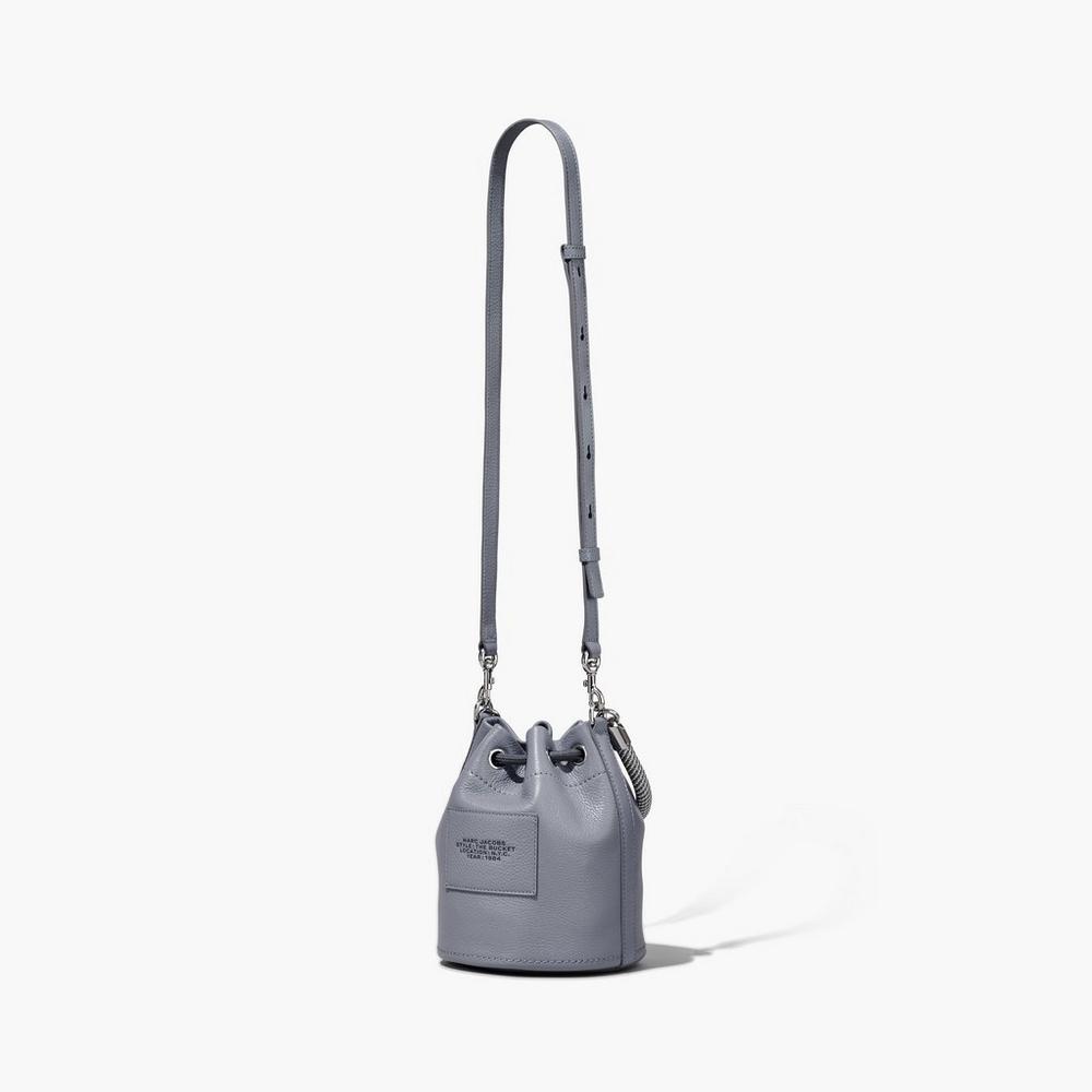 Bolsos Cruzados Marc Jacobs Leather Mujer Gris | MKGN-39150