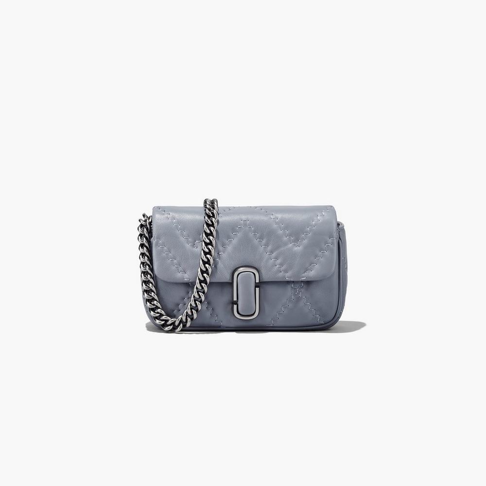 Bolsos Mini Marc Jacobs Acolchado Leather J Marc Mujer Gris | SGTL-97326