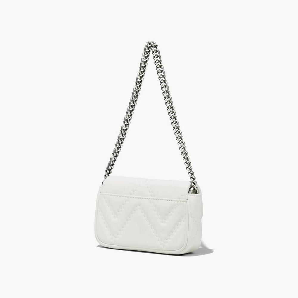 Bolsos Mini Marc Jacobs Acolchado Leather J Marc Mujer Blancas | TMEO-13897