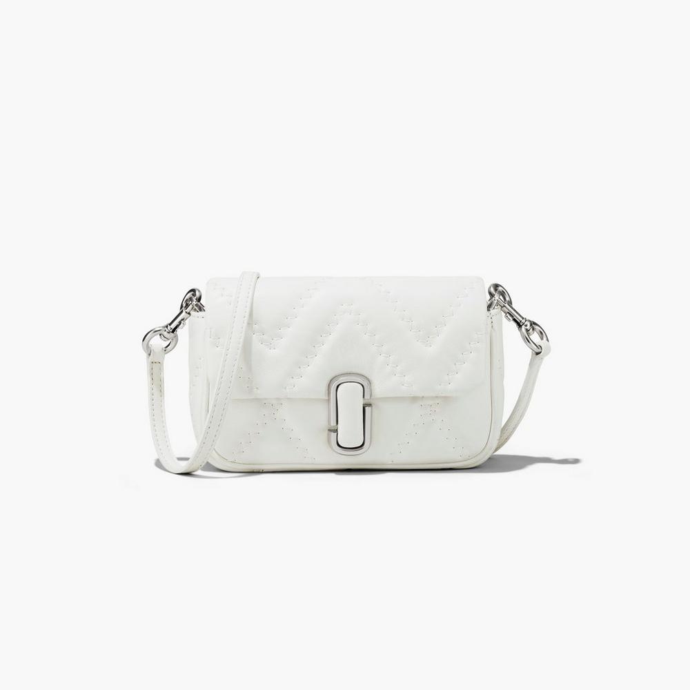 Bolsos Mini Marc Jacobs Acolchado Leather J Marc Mujer Blancas | TMEO-13897