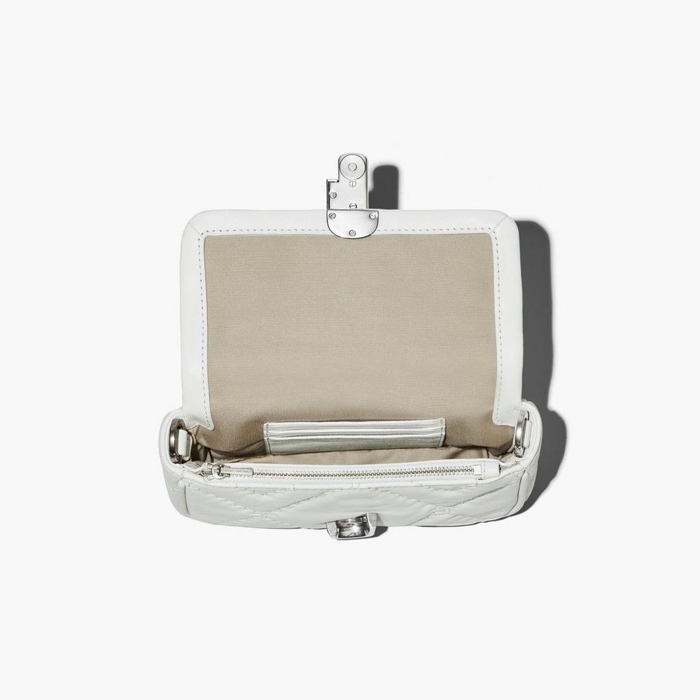 Bolsos Mini Marc Jacobs Acolchado Leather J Marc Mujer Blancas | TMEO-13897