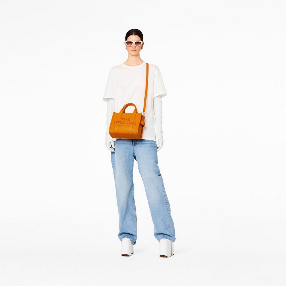 Bolsos Mini Marc Jacobs Leather Mujer Darkorange | DSKT-05743