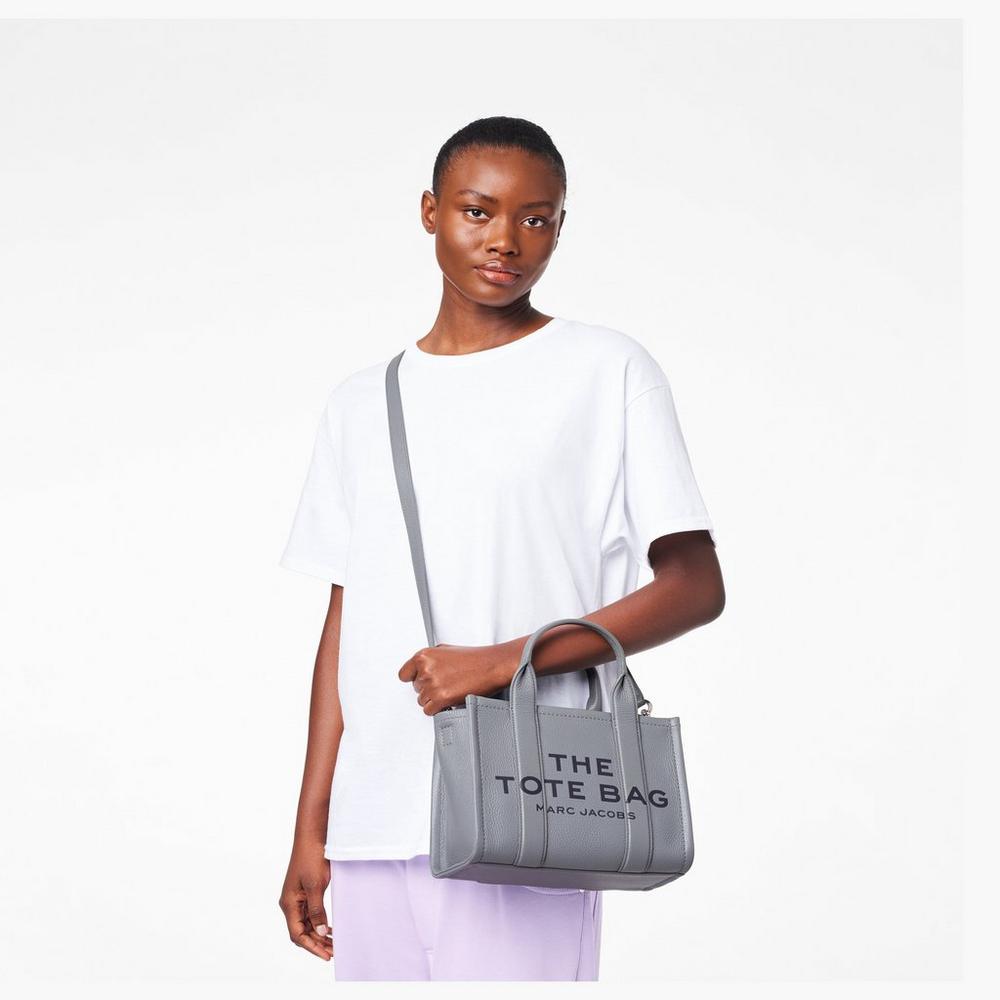 Bolsos Mini Marc Jacobs Leather Mujer Gris | PNRS-93175