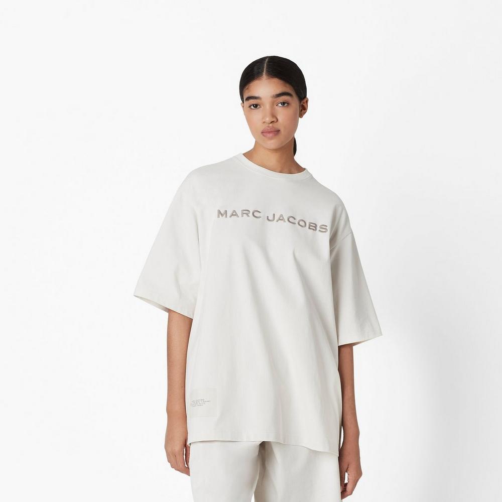 Camiseta Marc Jacobs Big T-Shirt Mujer Blancas | FGLK-73865