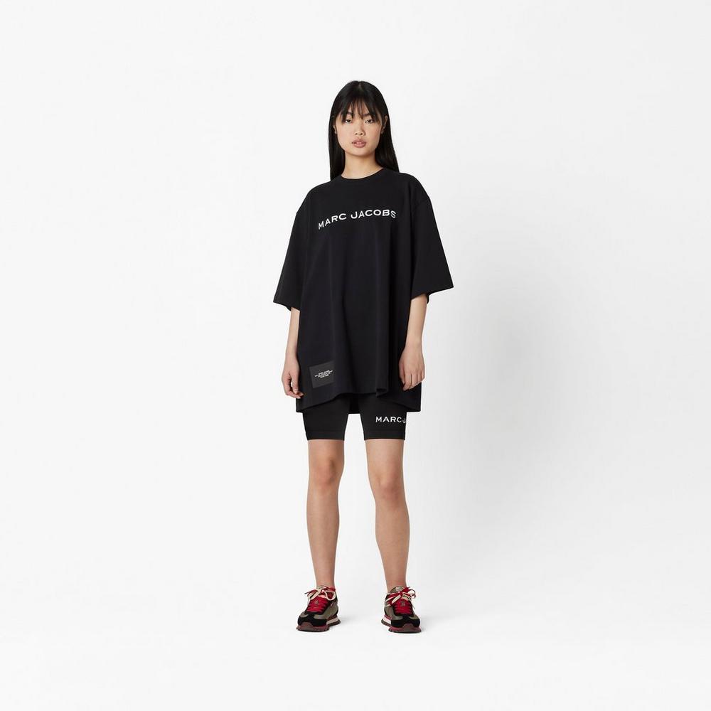 Camiseta Marc Jacobs Big T-Shirt Mujer Negras | IRYQ-89630