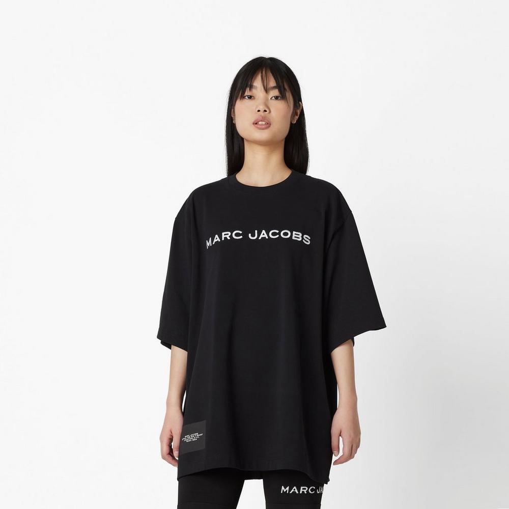 Camiseta Marc Jacobs Big T-Shirt Mujer Negras | IRYQ-89630