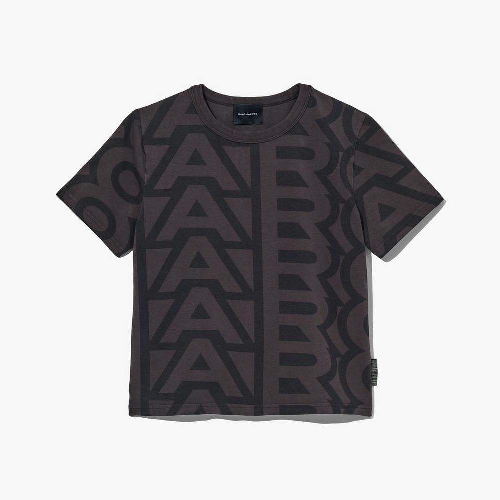 Camiseta Marc Jacobs Monogram Baby T-Shirt Mujer Negras | MXQW-83752