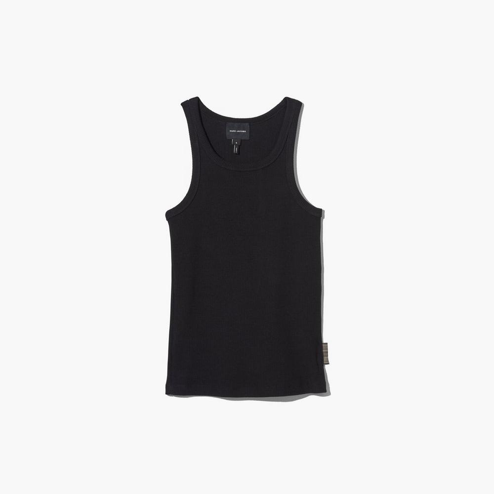 Camiseta Tirantes Marc Jacobs Icon Rib Tank Mujer Negras | XCYE-95186