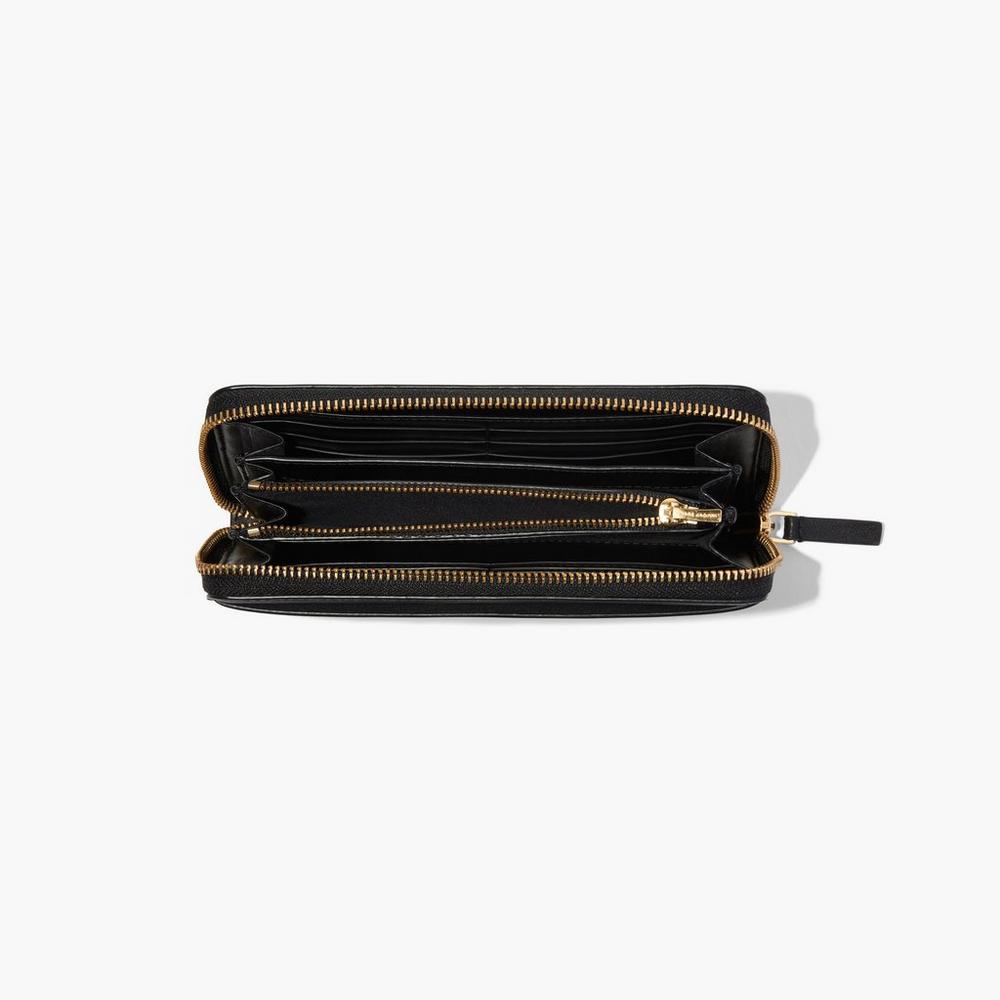 Carteras Grandes Marc Jacobs J Marc Continental Mujer Negras | FGNE-38062