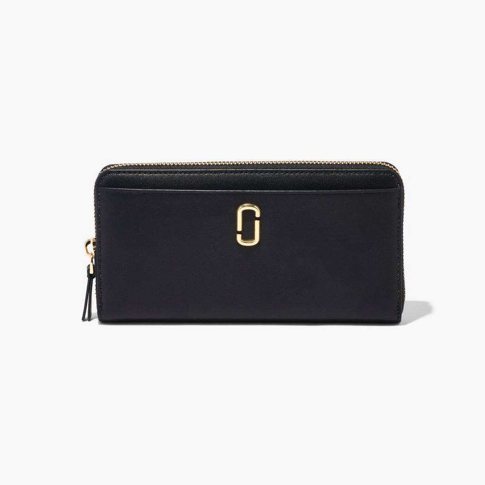 Carteras Grandes Marc Jacobs J Marc Continental Mujer Negras | FGNE-38062