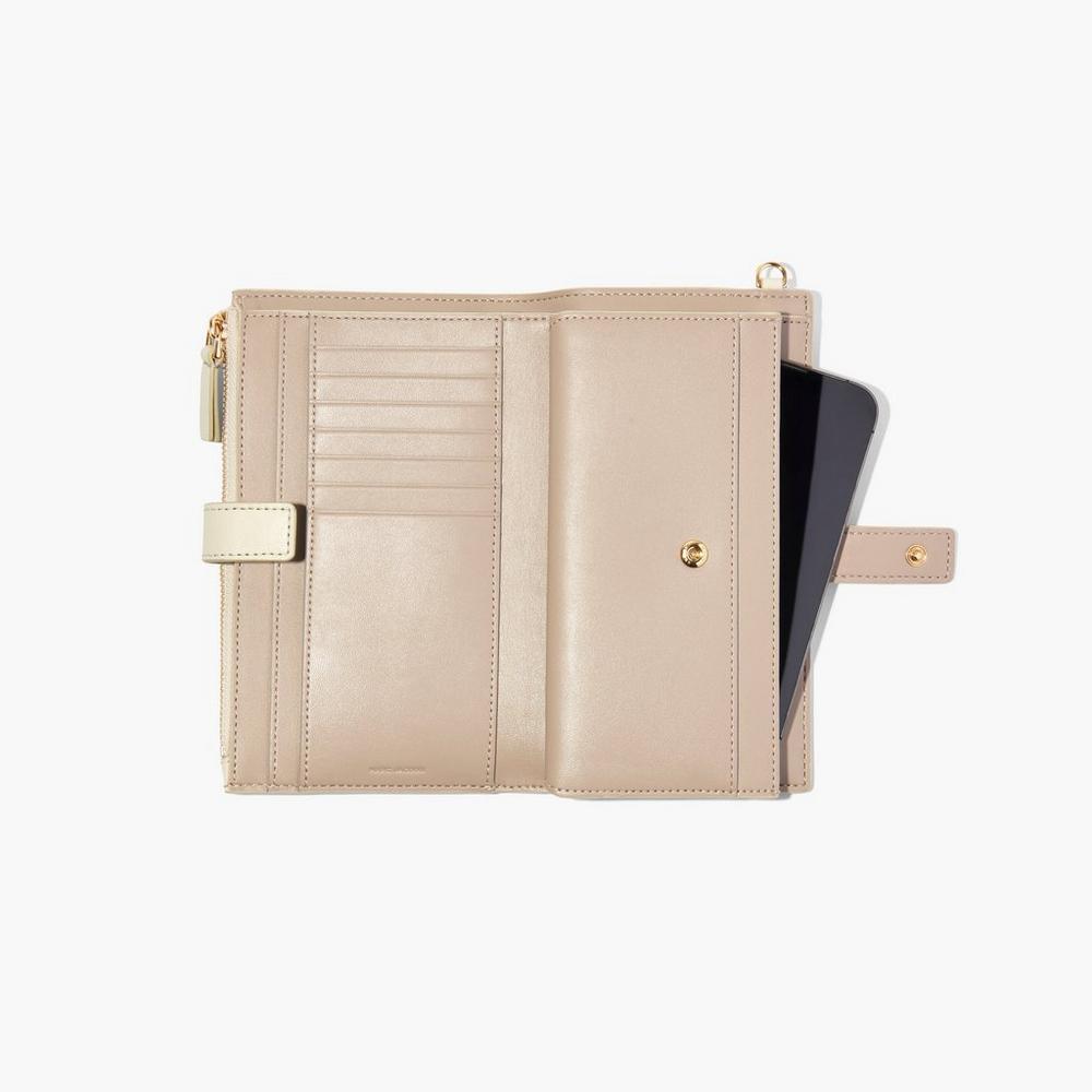 Carteras Grandes Marc Jacobs J Marc Phone Wristlet Mujer Blancas | HNSG-87410