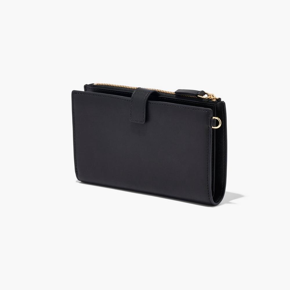 Carteras Grandes Marc Jacobs J Marc Phone Wristlet Mujer Negras | HSAL-21985