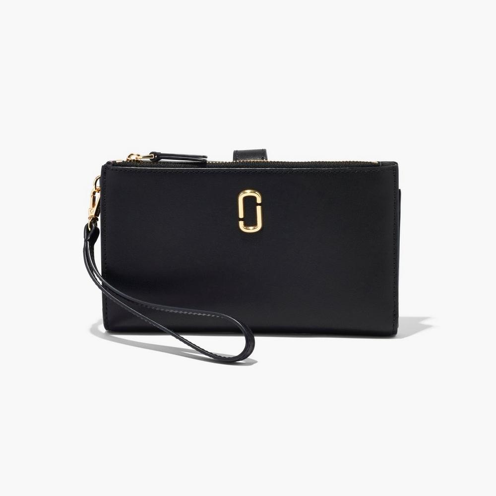 Carteras Grandes Marc Jacobs J Marc Phone Wristlet Mujer Negras | HSAL-21985