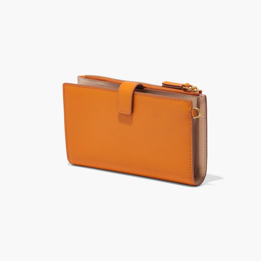 Carteras Grandes Marc Jacobs J Marc Phone Wristlet Mujer Darkorange | MTXL-63417