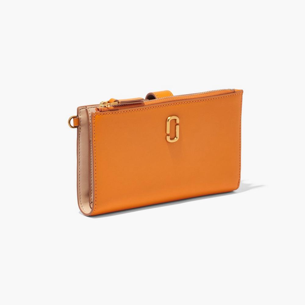 Carteras Grandes Marc Jacobs J Marc Phone Wristlet Mujer Darkorange | MTXL-63417