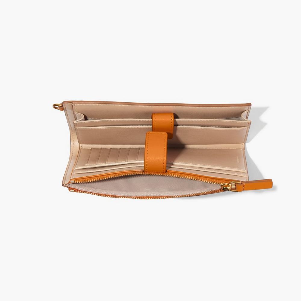 Carteras Grandes Marc Jacobs J Marc Phone Wristlet Mujer Darkorange | MTXL-63417