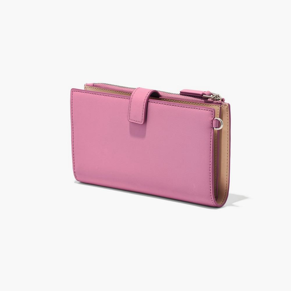 Carteras Grandes Marc Jacobs J Marc Phone Wristlet Mujer Rosas | OJAF-68140