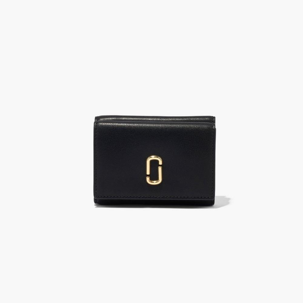 Carteras Grandes Marc Jacobs J Marc Trifold Mujer Negras | MNBR-76320