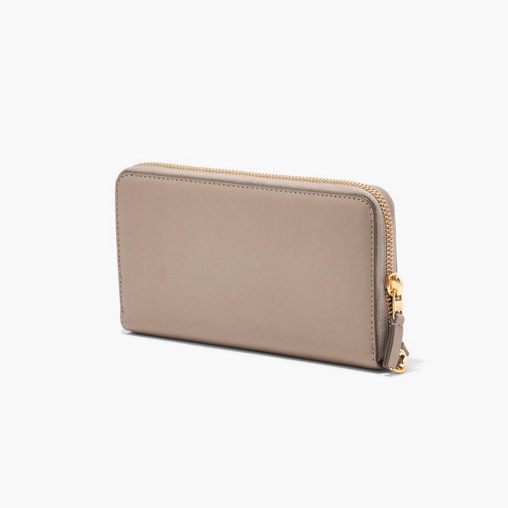 Carteras Grandes Marc Jacobs Slim 84 Continental Wristlet Mujer Marrones | EMYO-56240