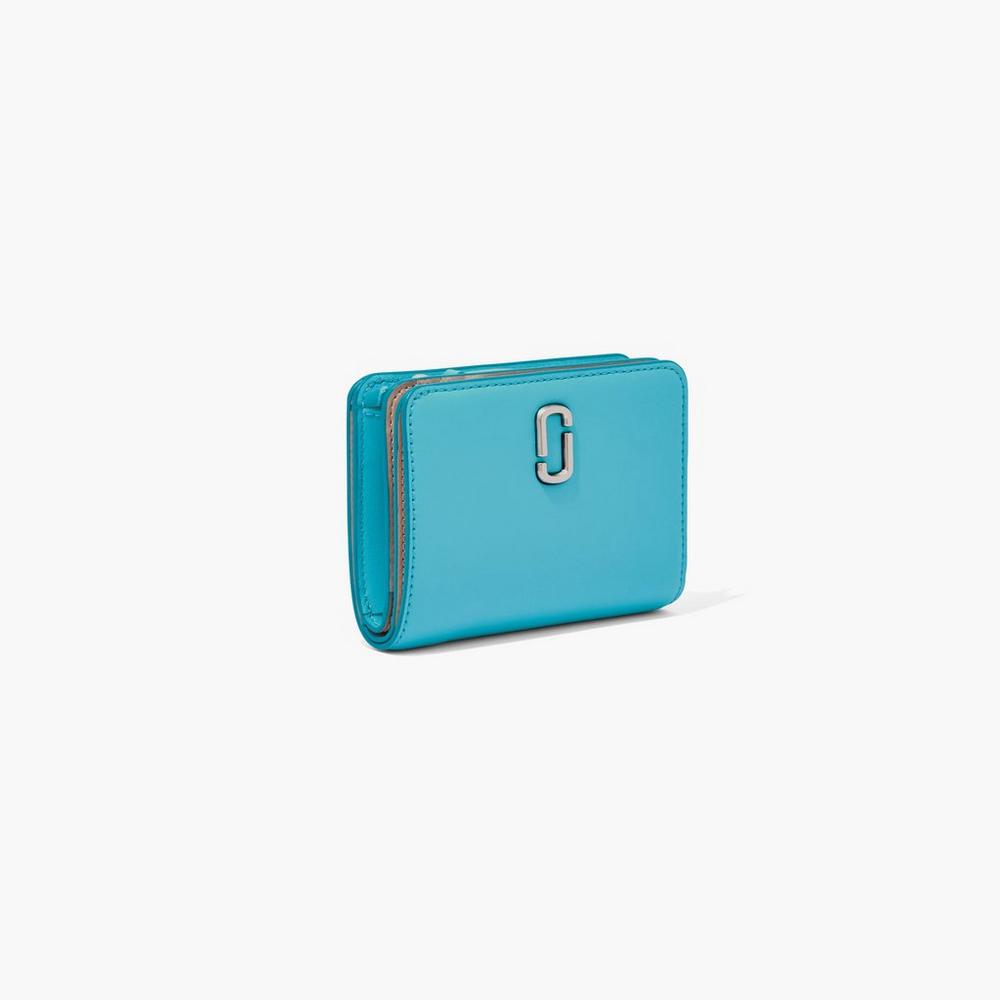 Carteras Pequeñas Marc Jacobs J Marc Mini Compact Mujer Darkturquoise | JVTX-36914