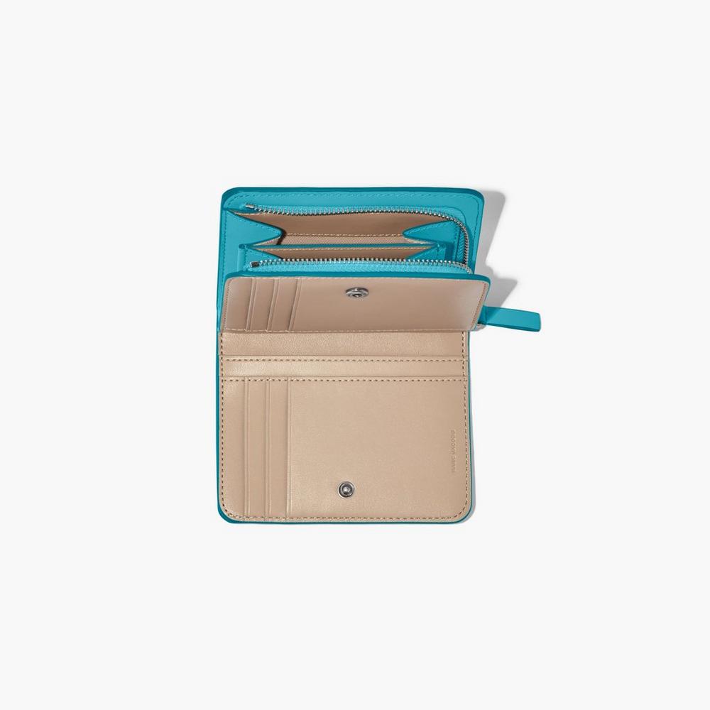 Carteras Pequeñas Marc Jacobs J Marc Mini Compact Mujer Darkturquoise | JVTX-36914