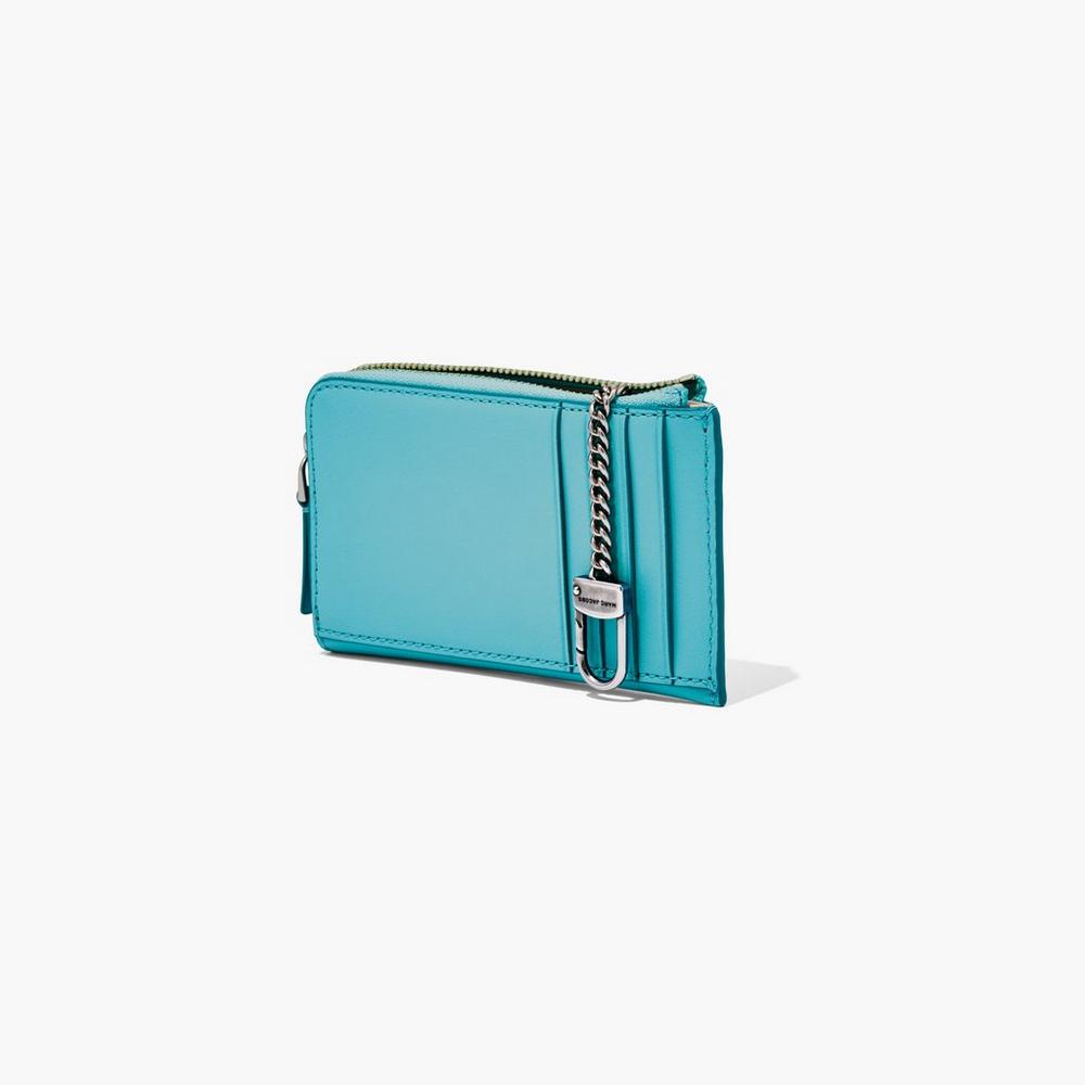 Carteras Pequeñas Marc Jacobs J Marc Top Zip Multi Mujer Darkturquoise | PRVE-94382