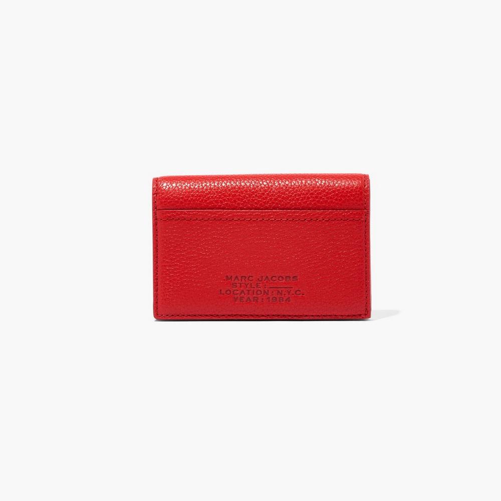 Carteras Pequeñas Marc Jacobs Leather Bifold Mujer Rojas | ACFR-49576