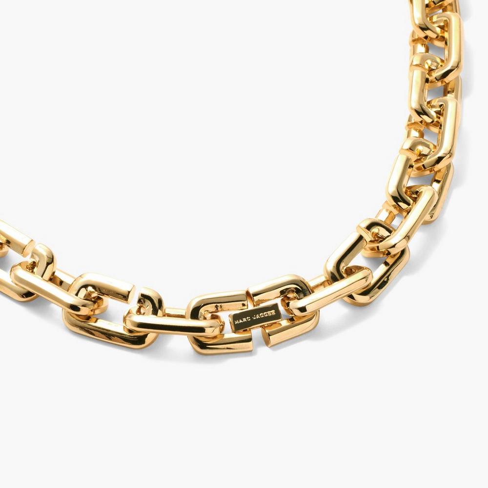 Collar Marc Jacobs J Marc Chain Link Mujer Doradas | WGEB-02861