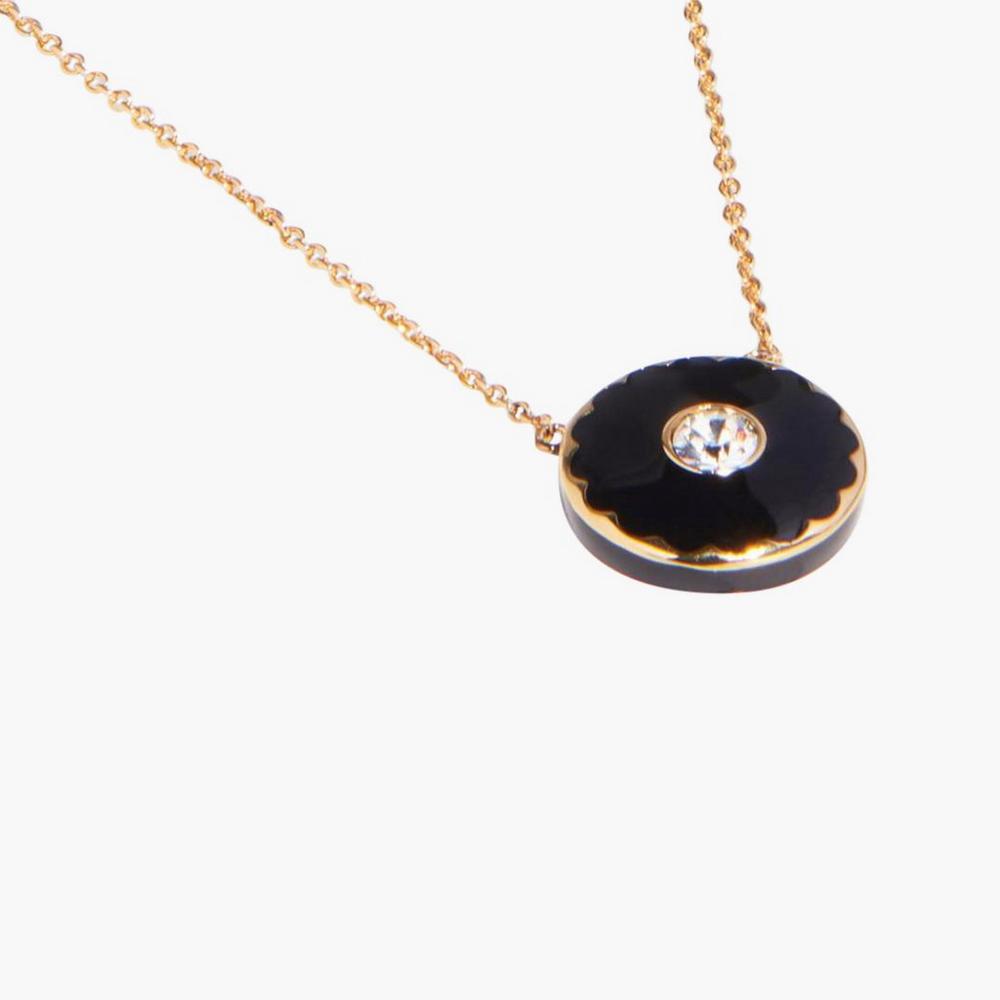 Collar Marc Jacobs Medallion Pendant Mujer Negras Doradas | DJRE-96430